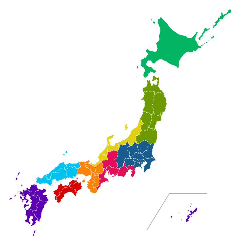 ビル管理コース（地域職）の勤務地マップ