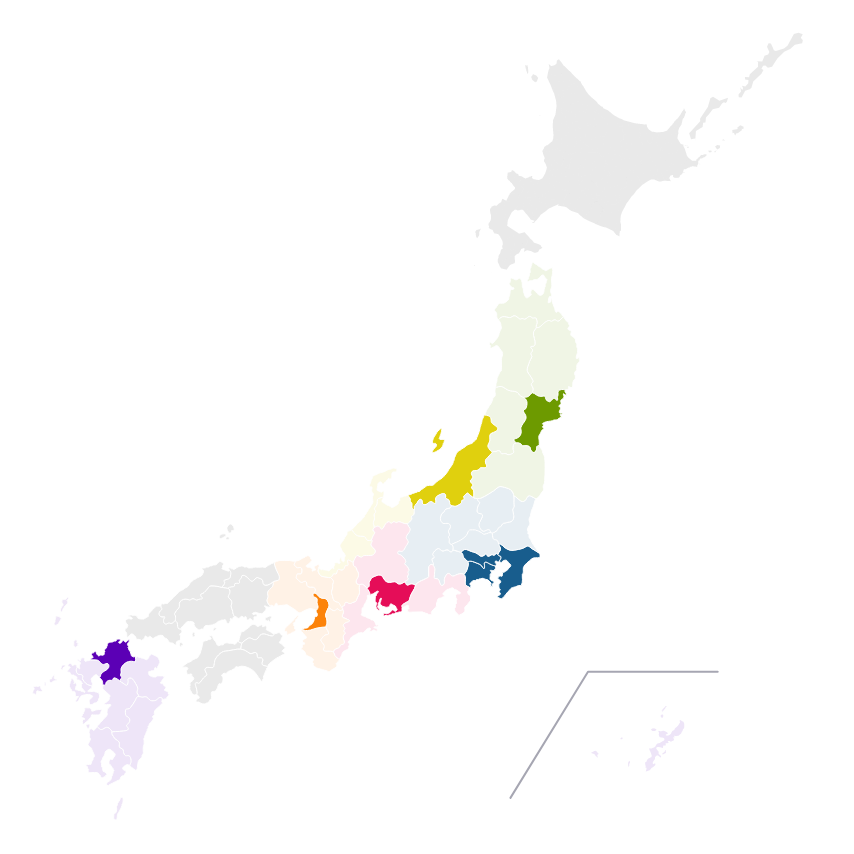 マンション管理コース（総合職）の勤務地マップ